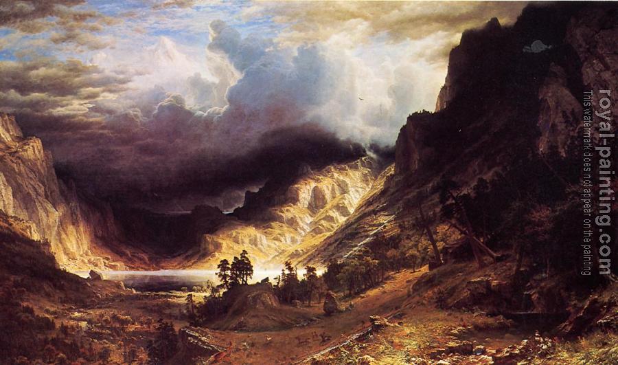 Albert Bierstadt : A Storm in the Rocky Mountains Mr Rosalie